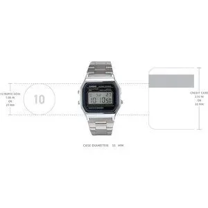 Casio Accessories Casio Mens A58wa1df Stainless Steel Digital